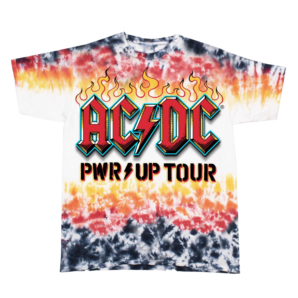 Rock Band Ac Dc Tie Dye Sweatshirt AC/DC Rock Band Tie Dye Graphic