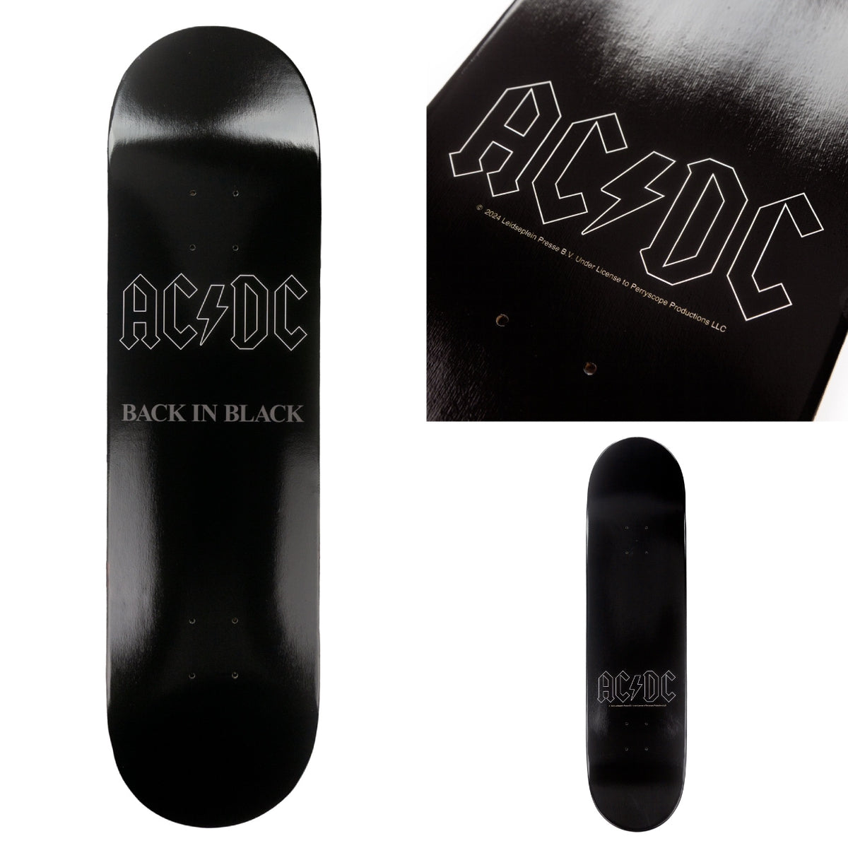 Back in Black Skate Deck