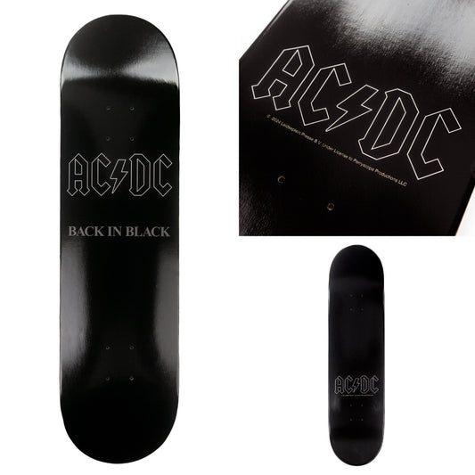 Back in Black Skate Deck