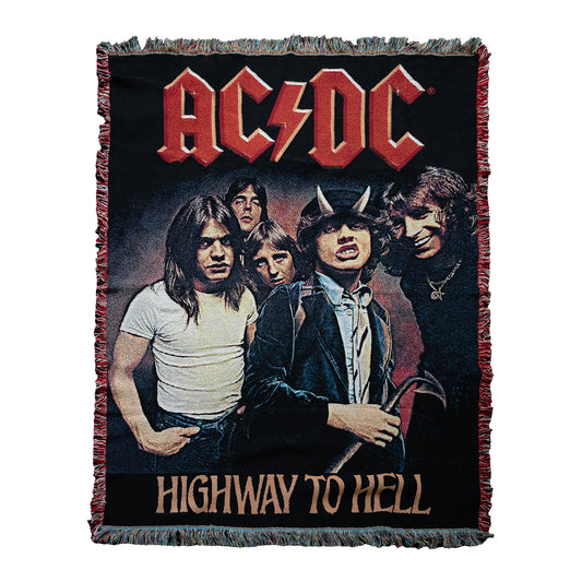 AC/DC Highway to Hell Throw Blanket