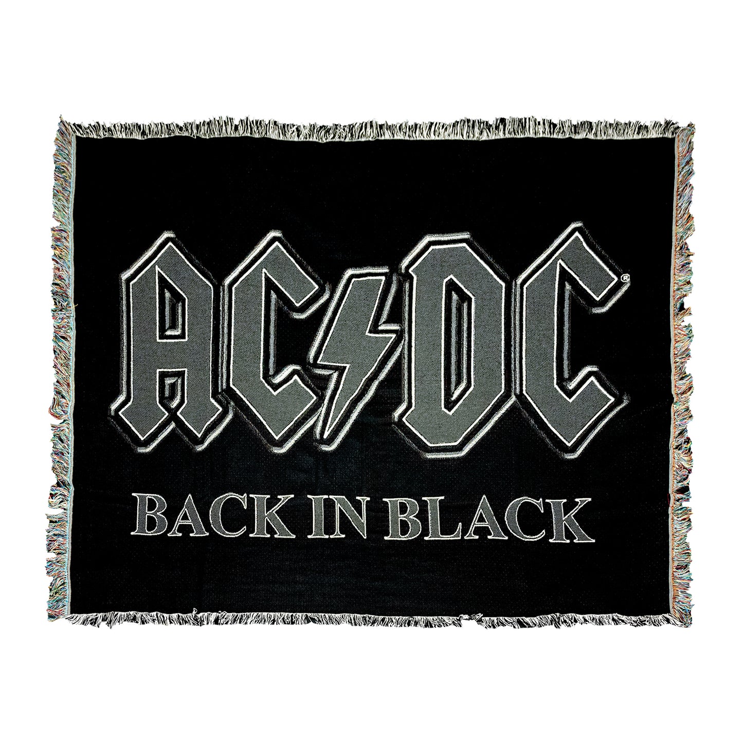 AC/DC Back in Black Throw Blanket