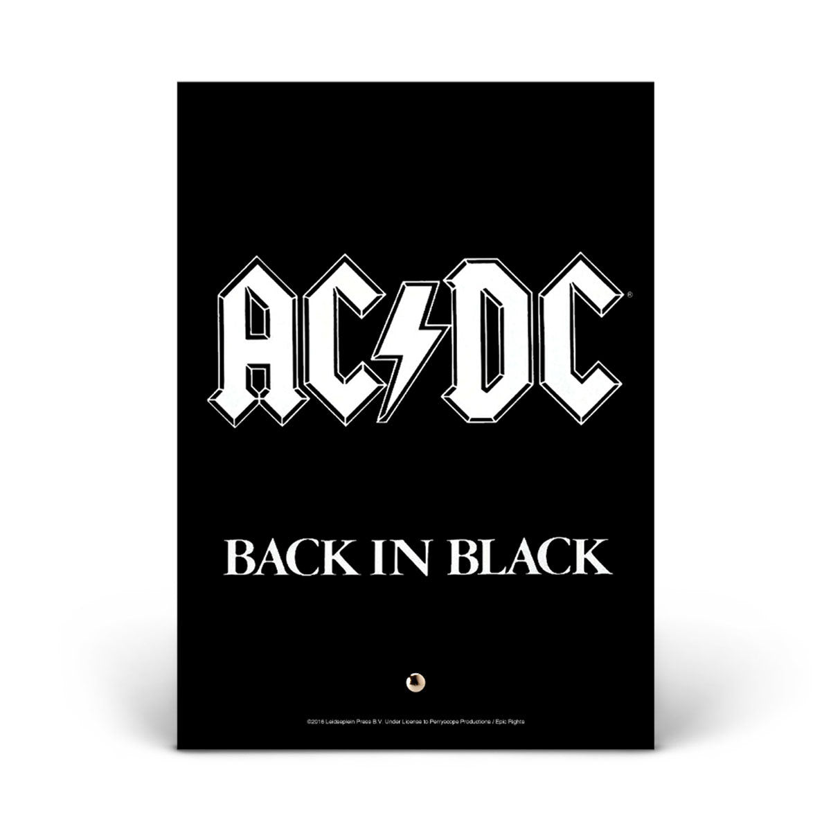 Back In Black Glass Photo Print