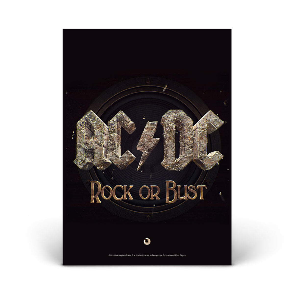 Rock Or Bust Glass Photo Print