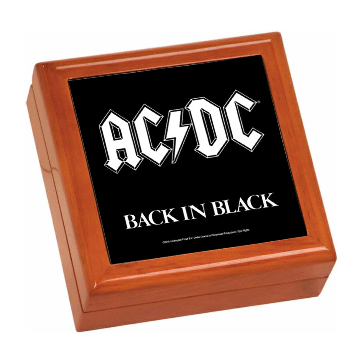 Back In Black Wooden Keepsake Box
