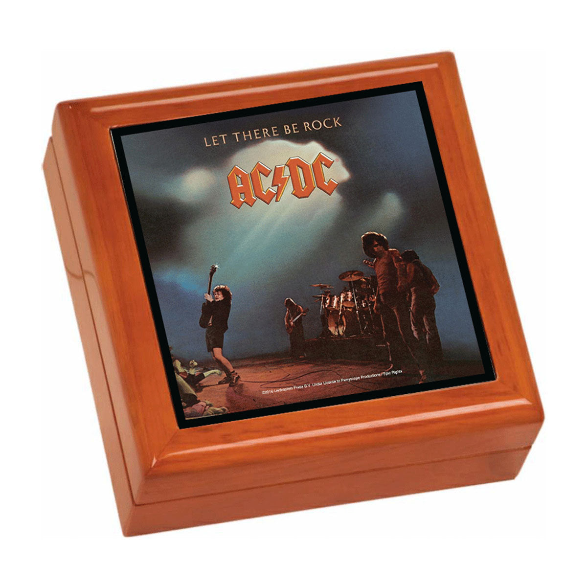 Let There Be Rock Wooden Keepsake Box