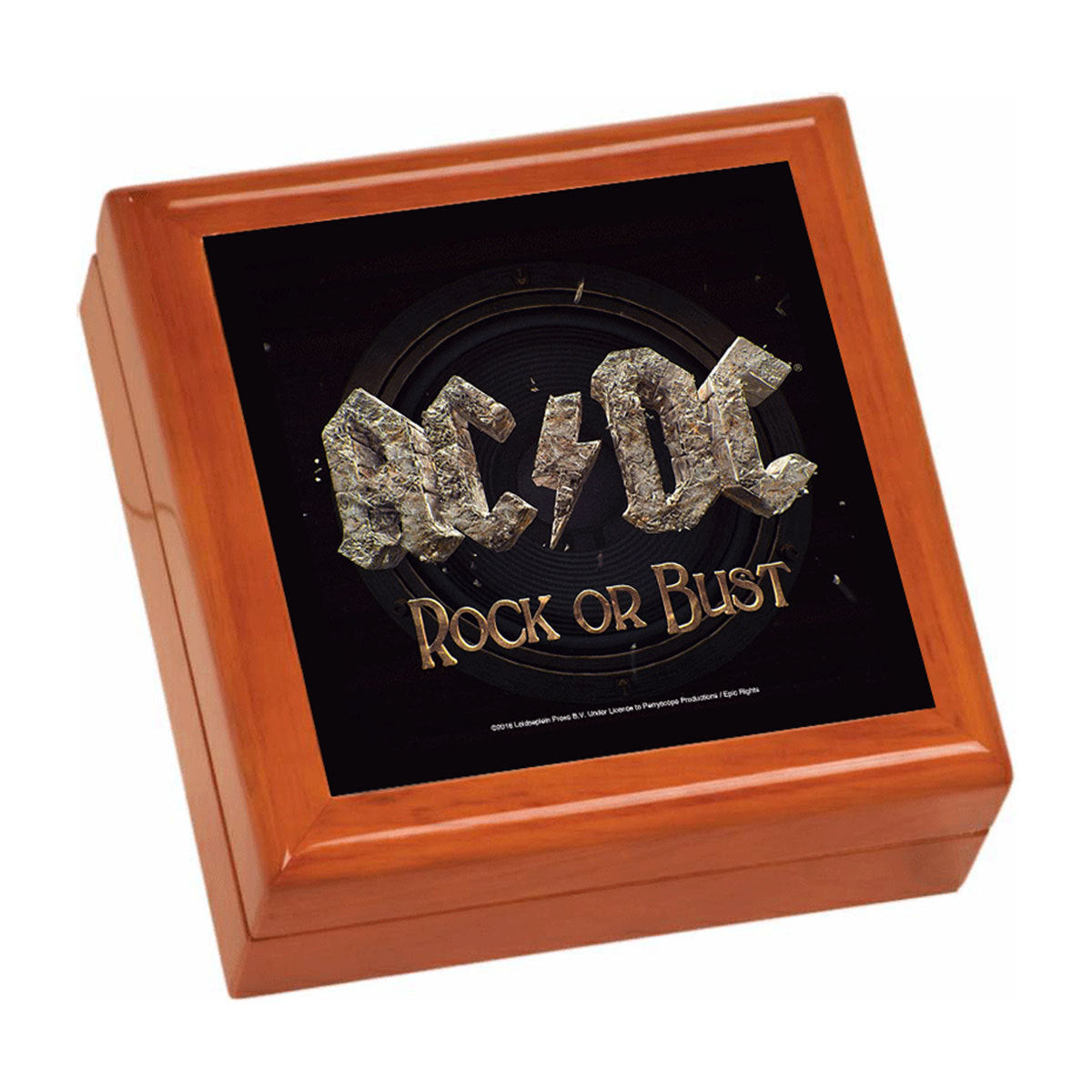 Rock Or Bust Wooden Keepsake Box