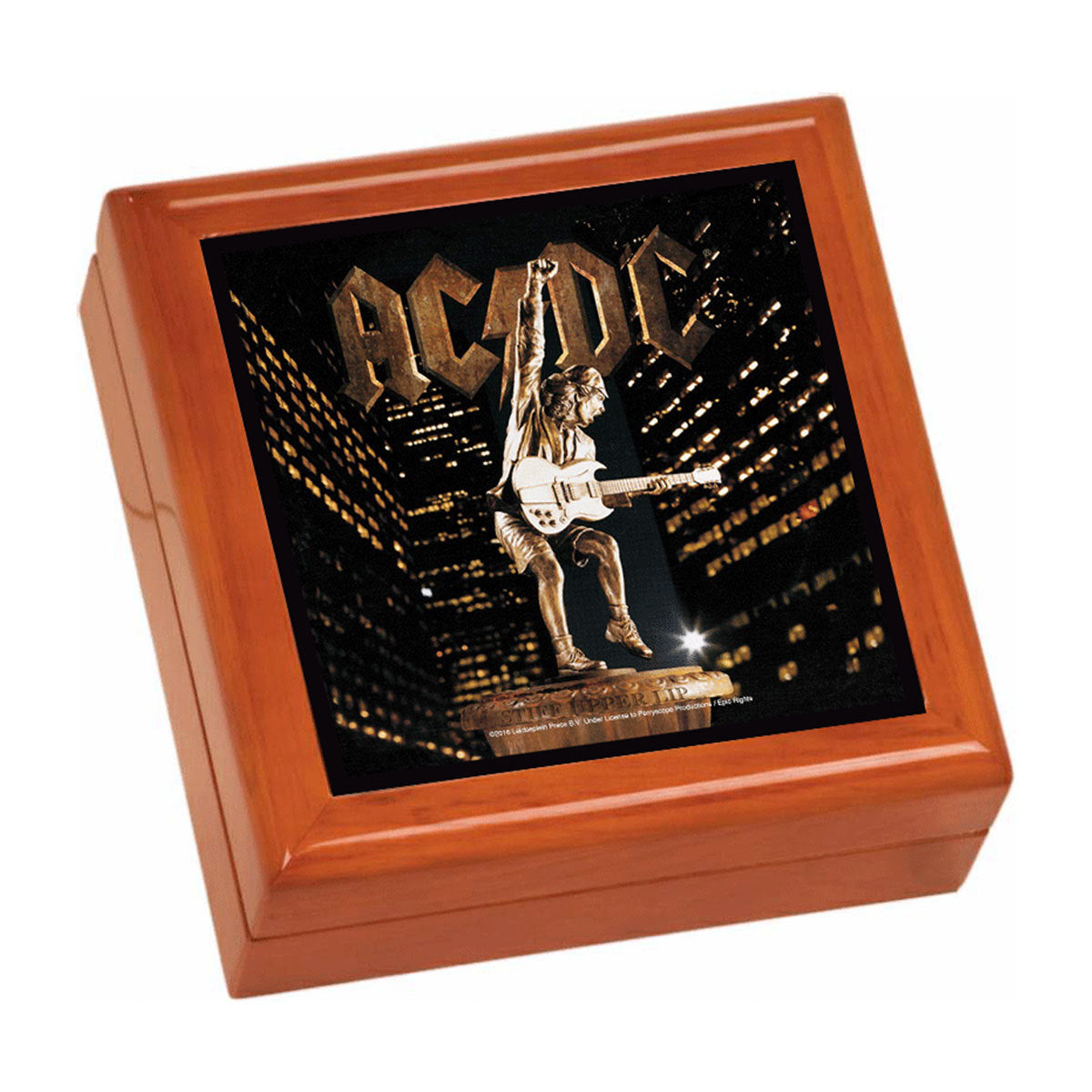 Stiff Upper Lip Wooden Keepsake Box