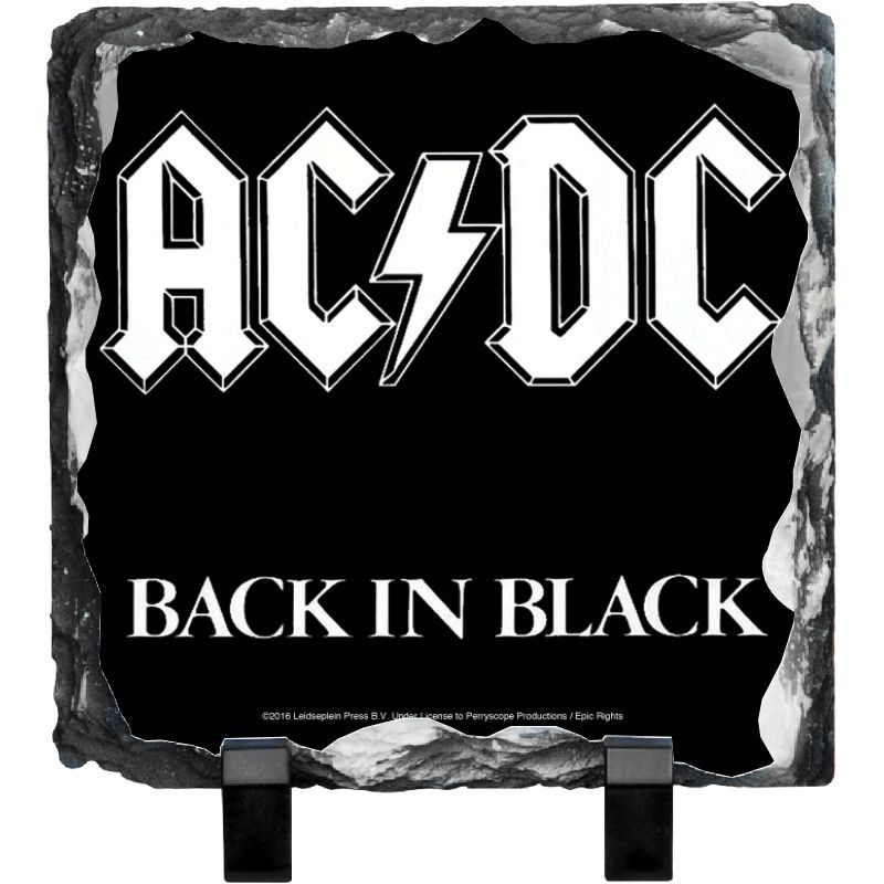 Back In Black Photo Slate