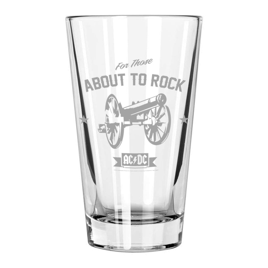 Rock Cannon Etched Pint Glass