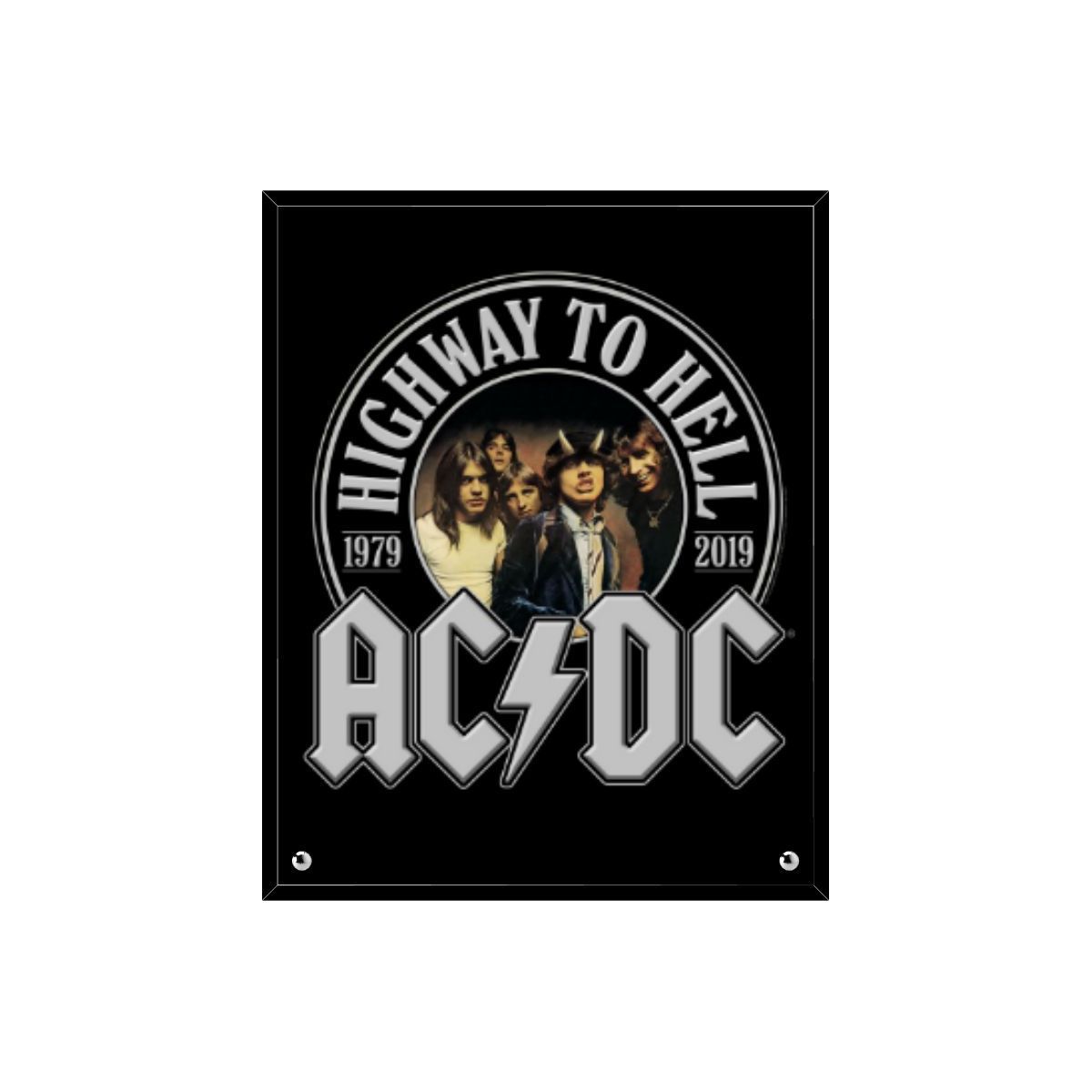 Highway To Hell 40th Anniversary Glass Print