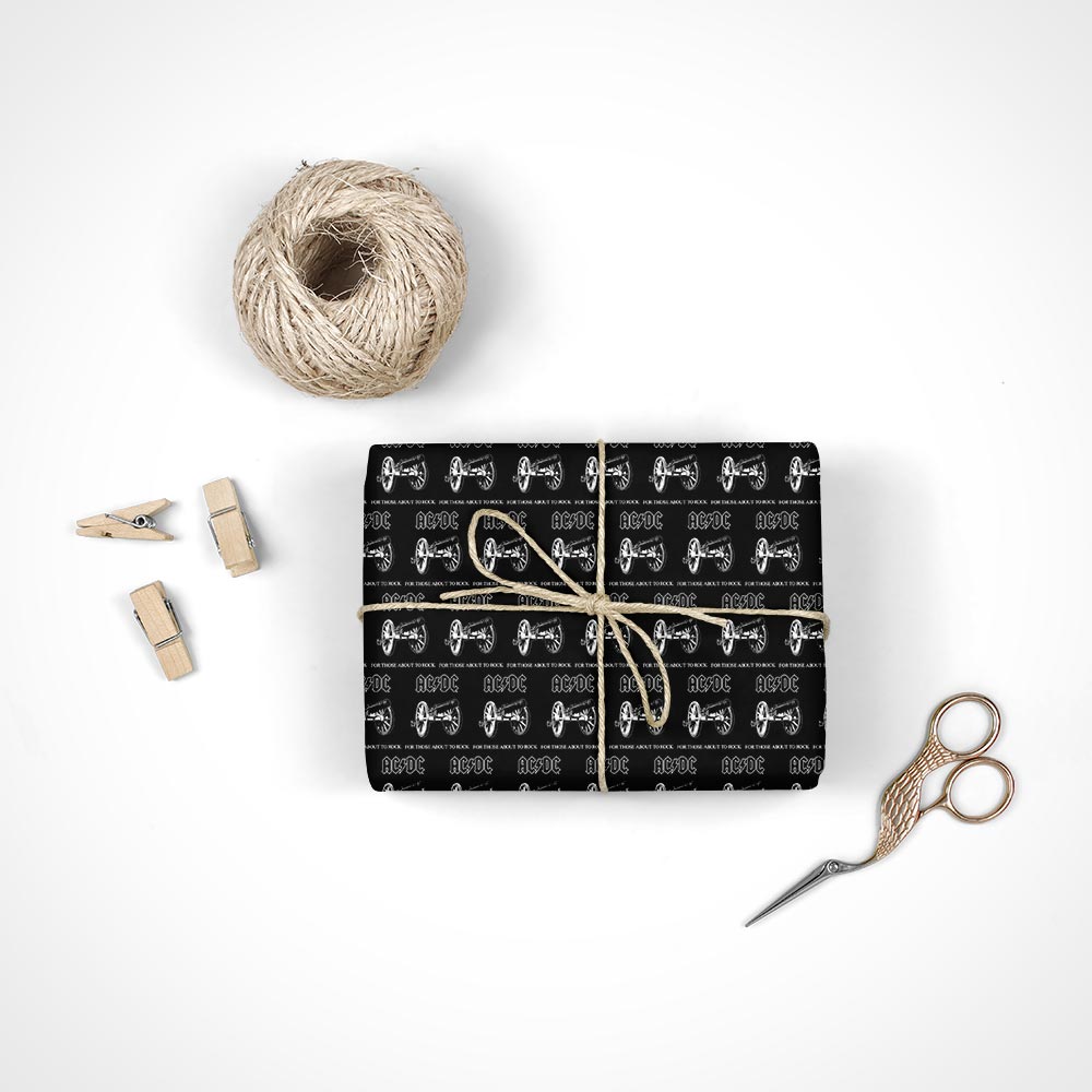 AC/DC Cannon Wrapping Paper