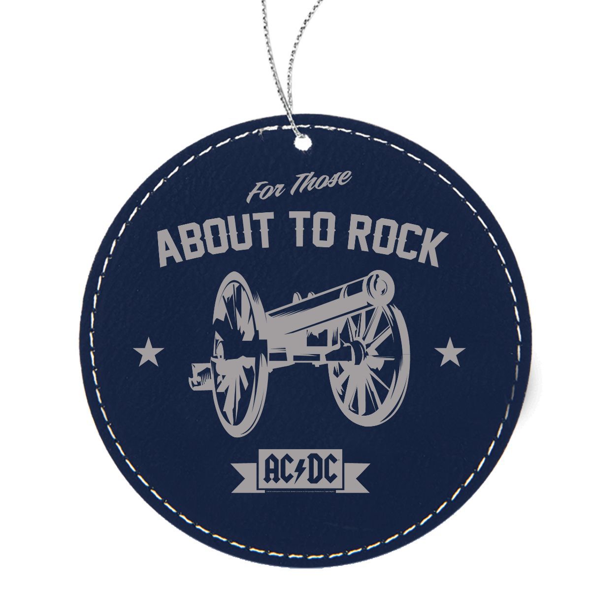 Rock Cannon Leatherette Ornament