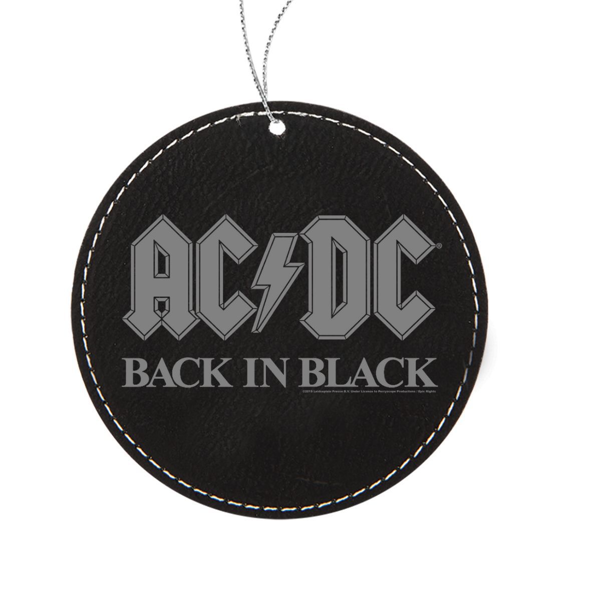 Back In Black Leatherette Ornament