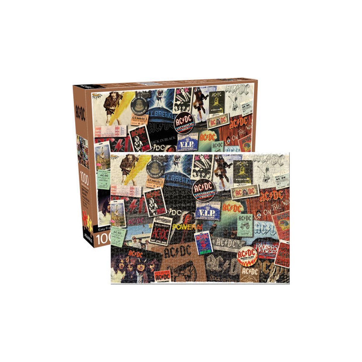 AC/DC Albums 1000 Piece Jigsaw Puzzle