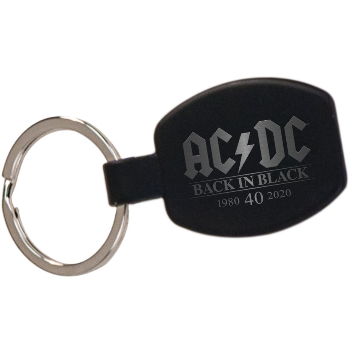 Back In Black 40th Anniversary Laser Engraved Keychain