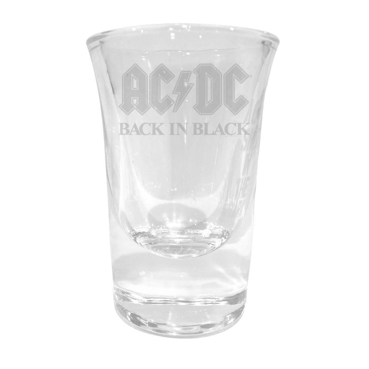 Back In Black Laser Engraved Shot Glass