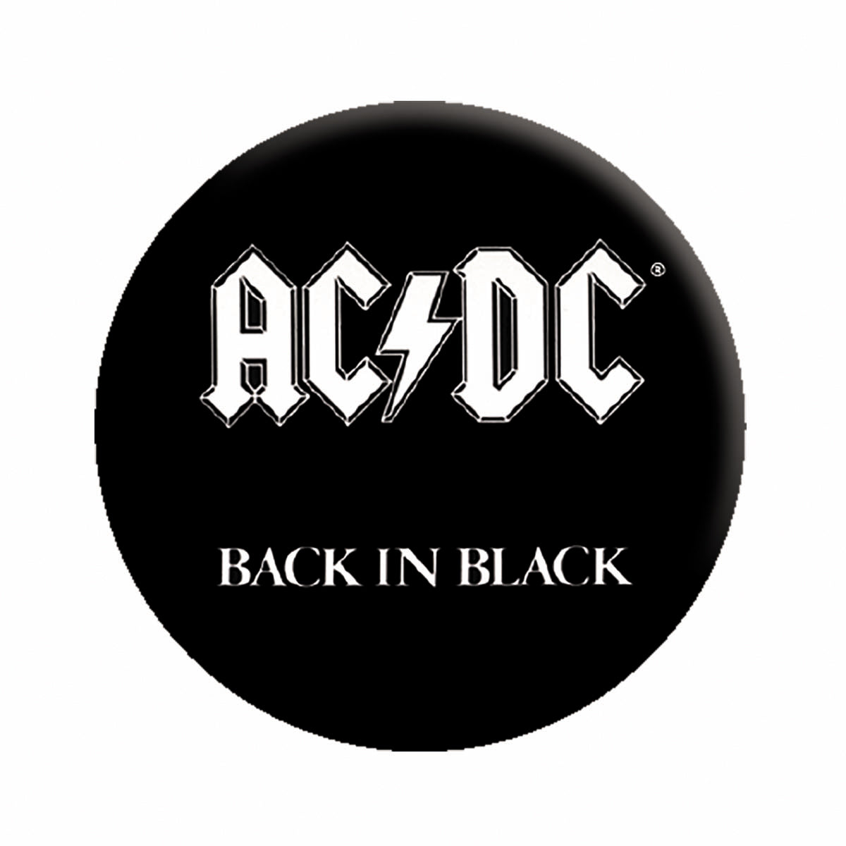 AC/DC Back in Black 1.25" Button