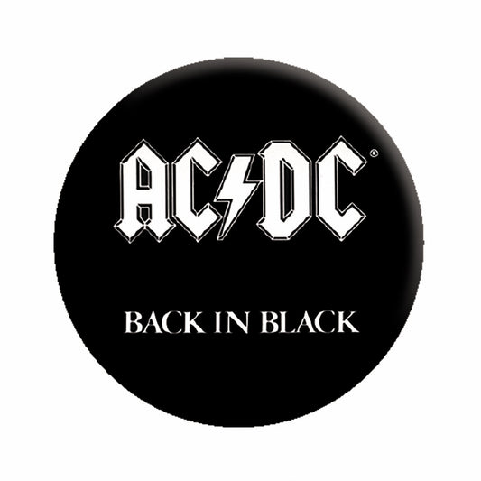 AC/DC Back in Black 1.25" Button