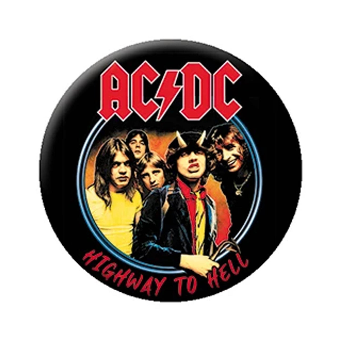 AC/DC Highway To Hell Circle 1.25" Button