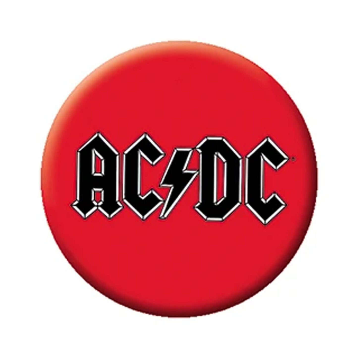 AC/DC Logo On Red 1.25" Button