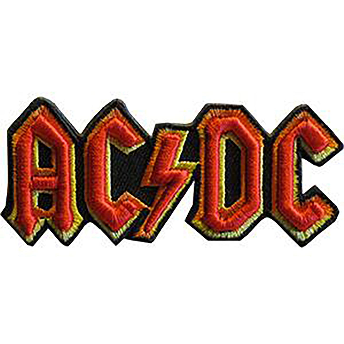 AC/DC Logo 3.5"x1.5" 3D Patch