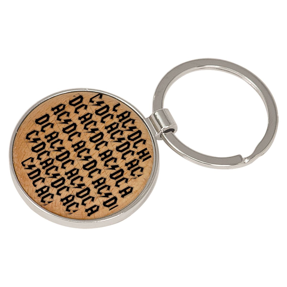 Laser Engraved Maple Keychains