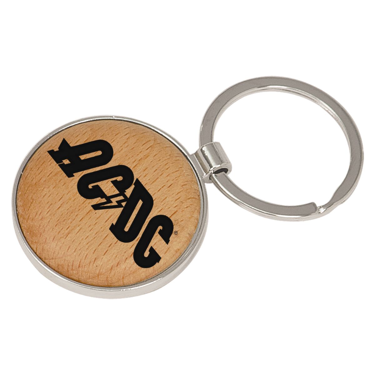 Laser Engraved Maple Keychains