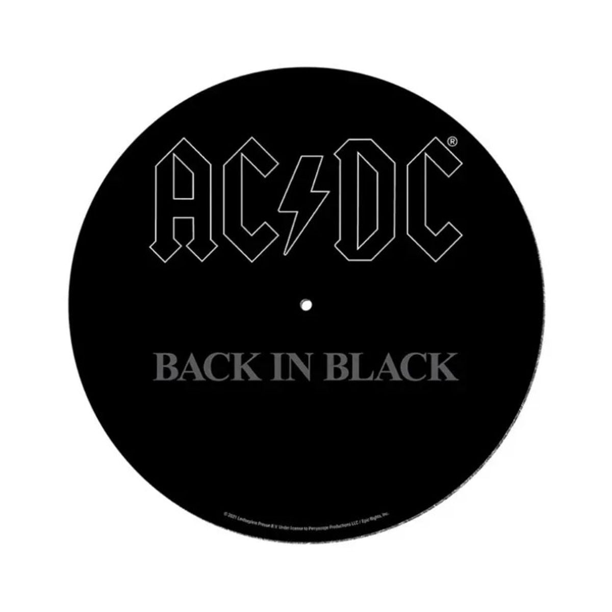 AC/DC Back In Black Record Slip Mat