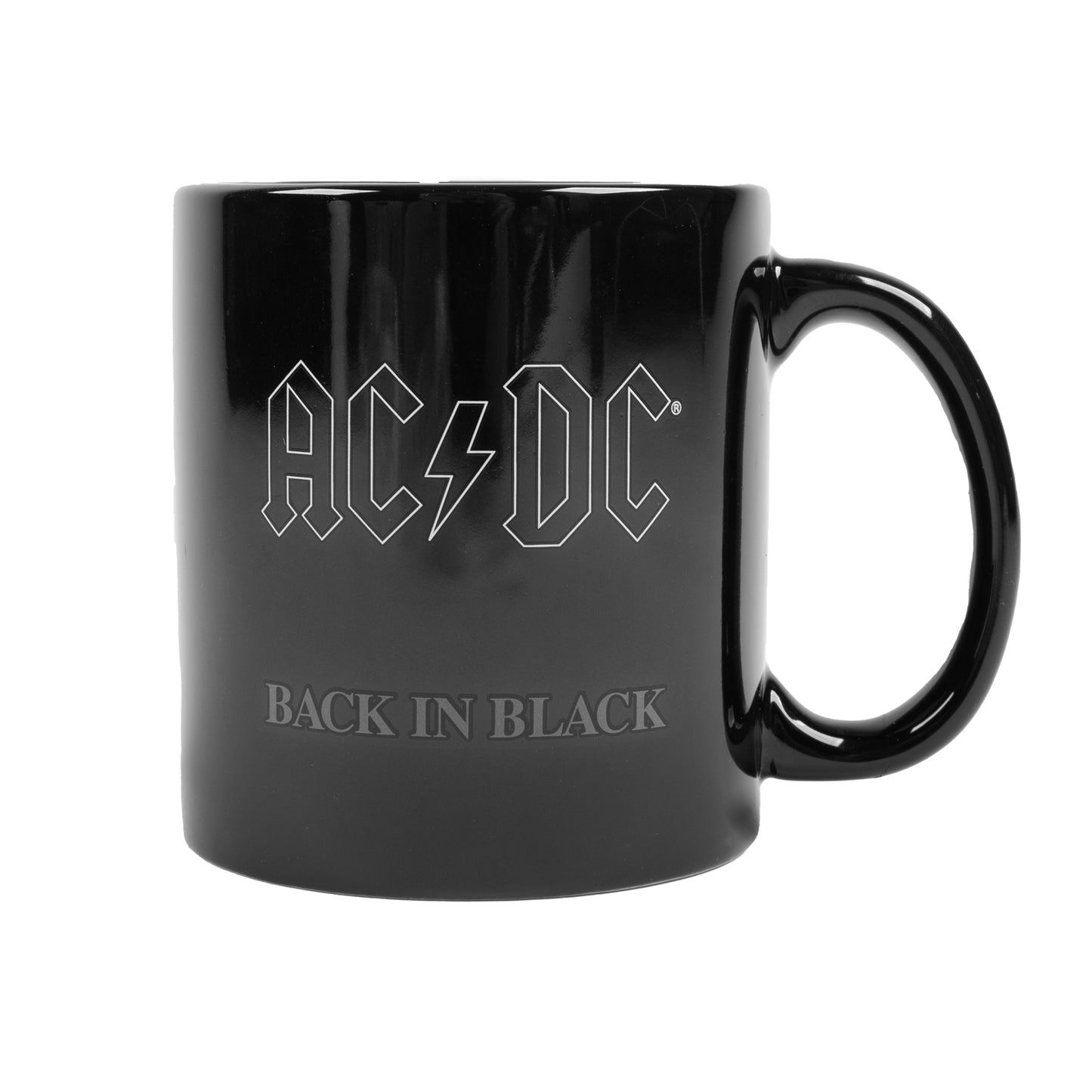 AC/DC Back in Black Ceramic Mug (18oz / Black)