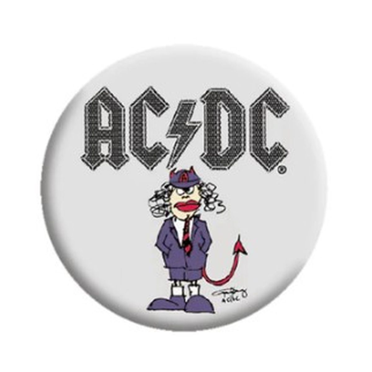 AC/DC - Angus Illustration 1.2 Button