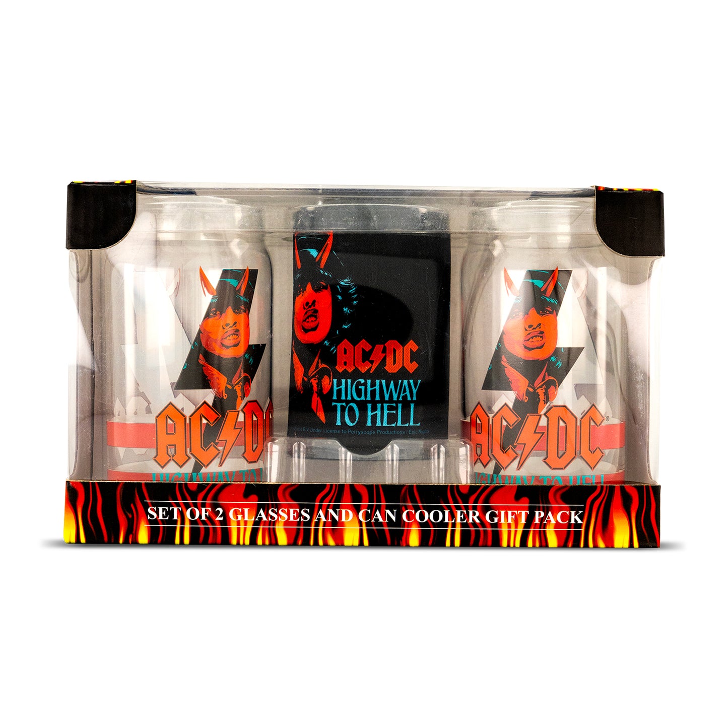 AC/DC Highway To Hell: 2 Glass & Can Cooler Pack