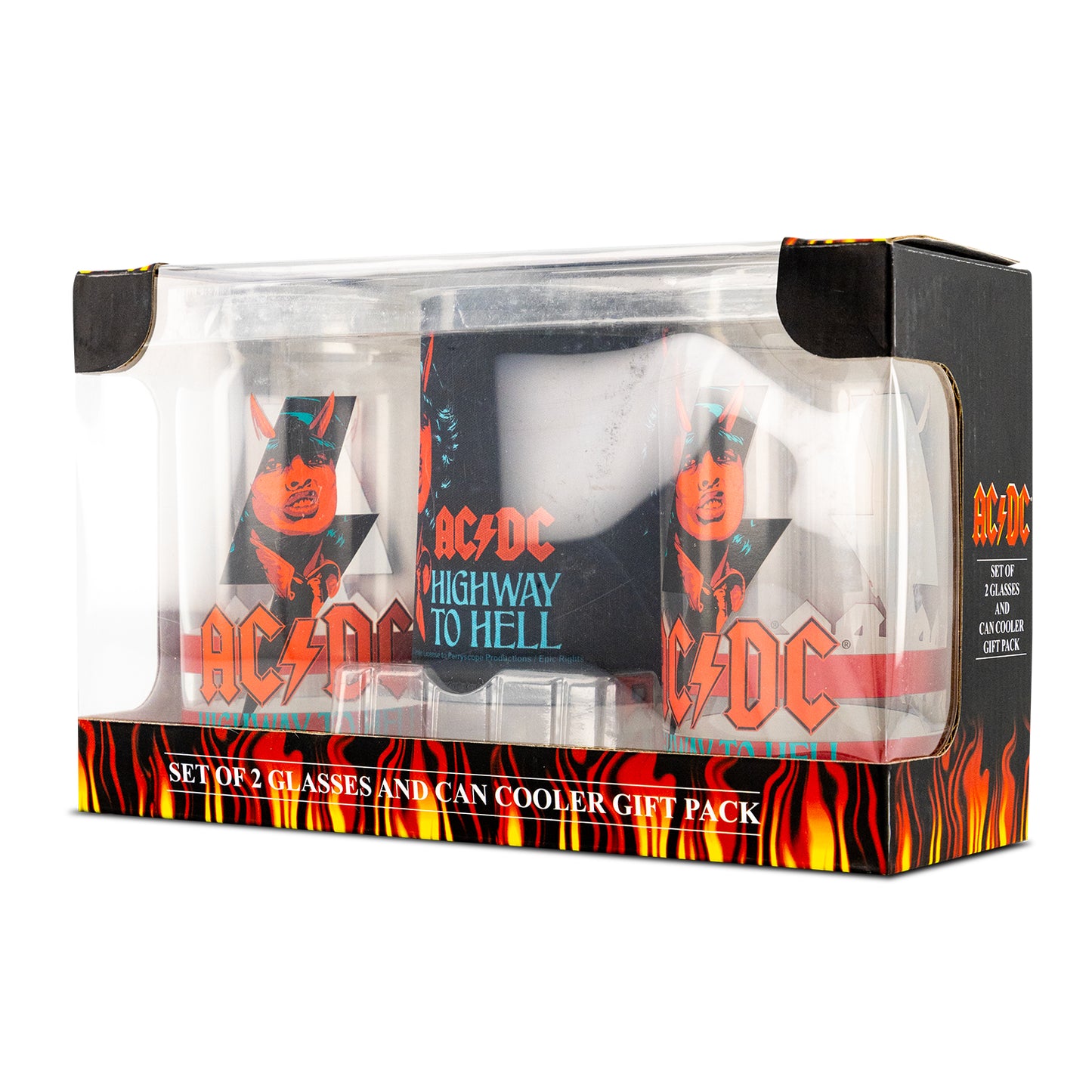 AC/DC Highway To Hell: 2 Glass & Can Cooler Pack