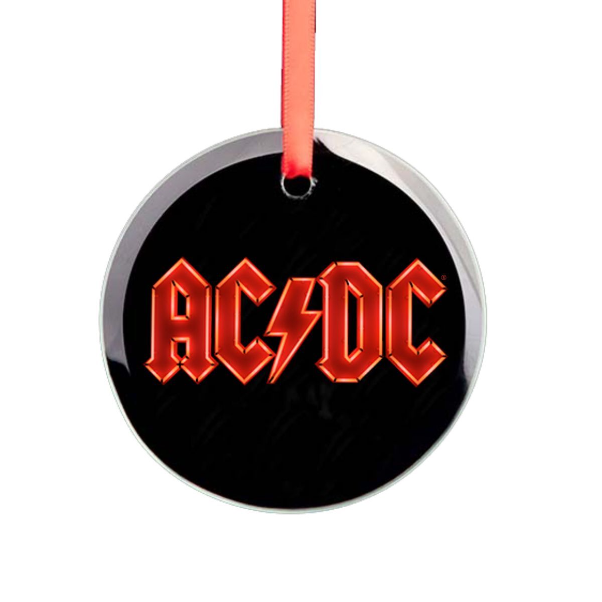 Power Up Logo Glass Ornament