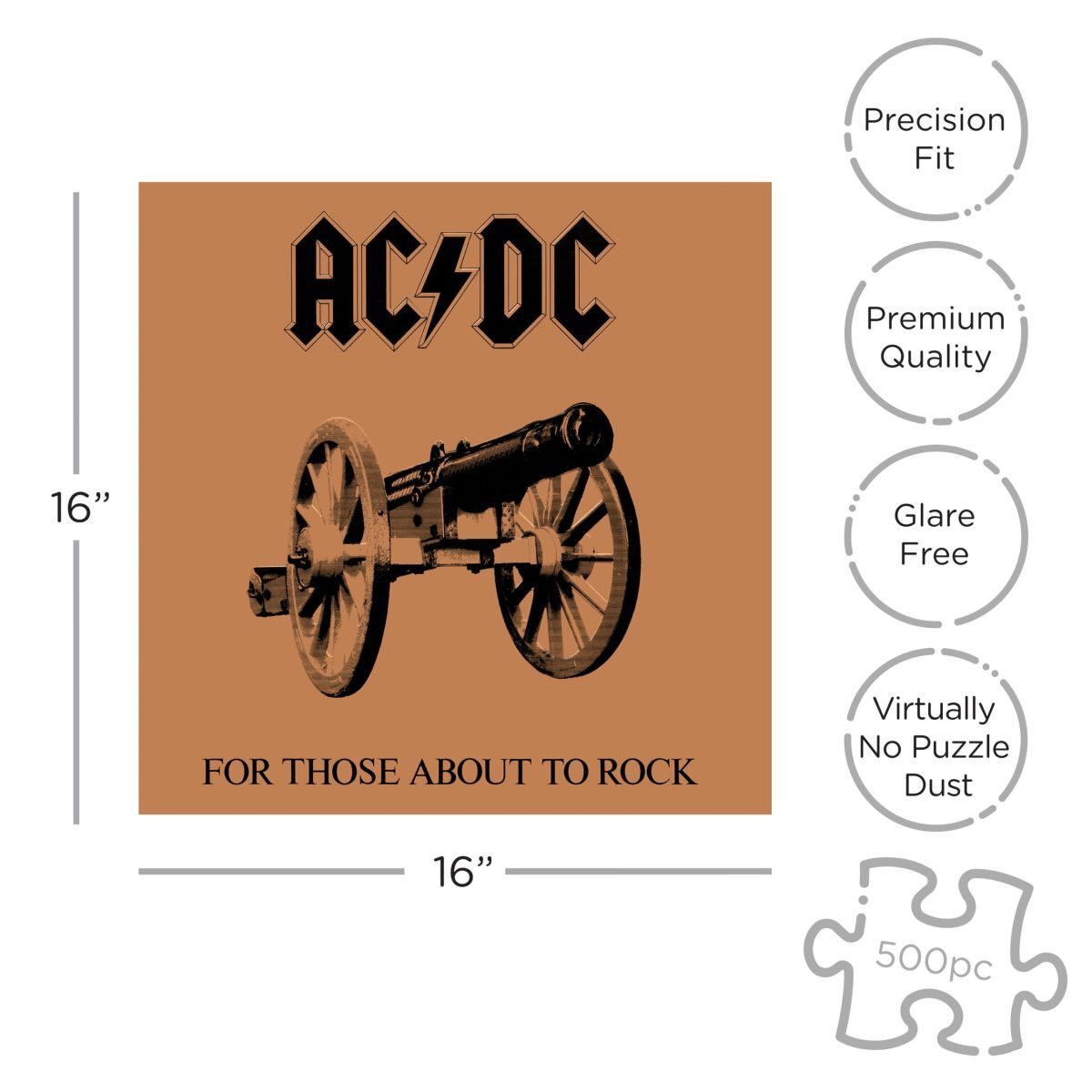AC/DC For Those About To Rock (500 Piece Jigsaw Puzzle)