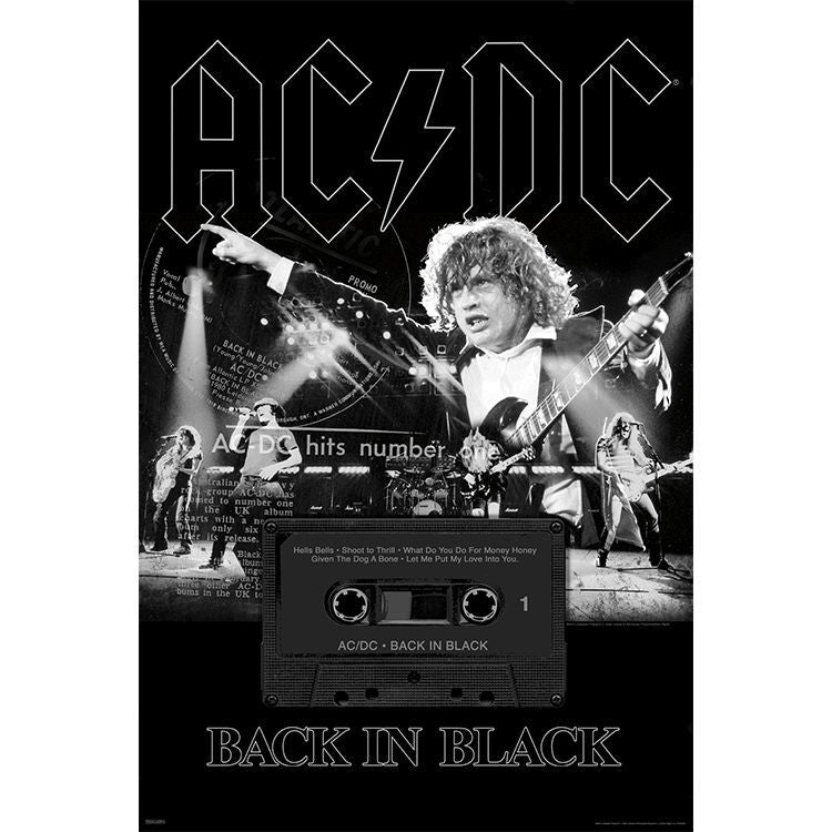 AC/DC - Back in Black 24x36 Poster