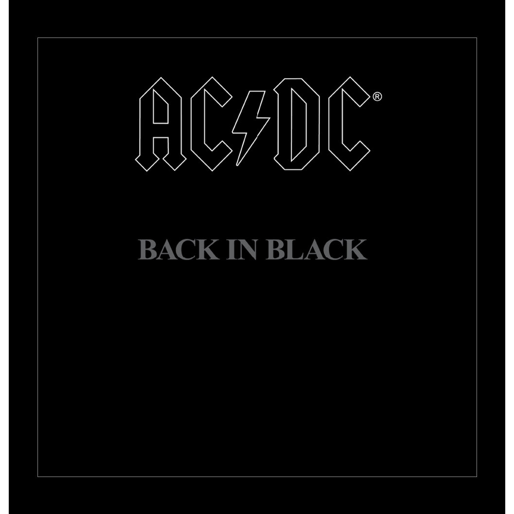 Back in Black 12x12 Framed Print