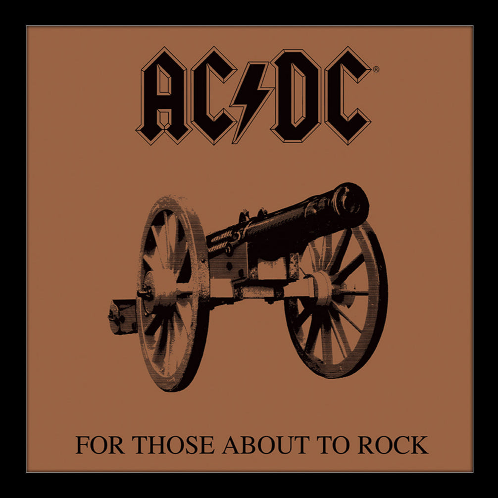 For Those About to Rock 12x12 Framed Print