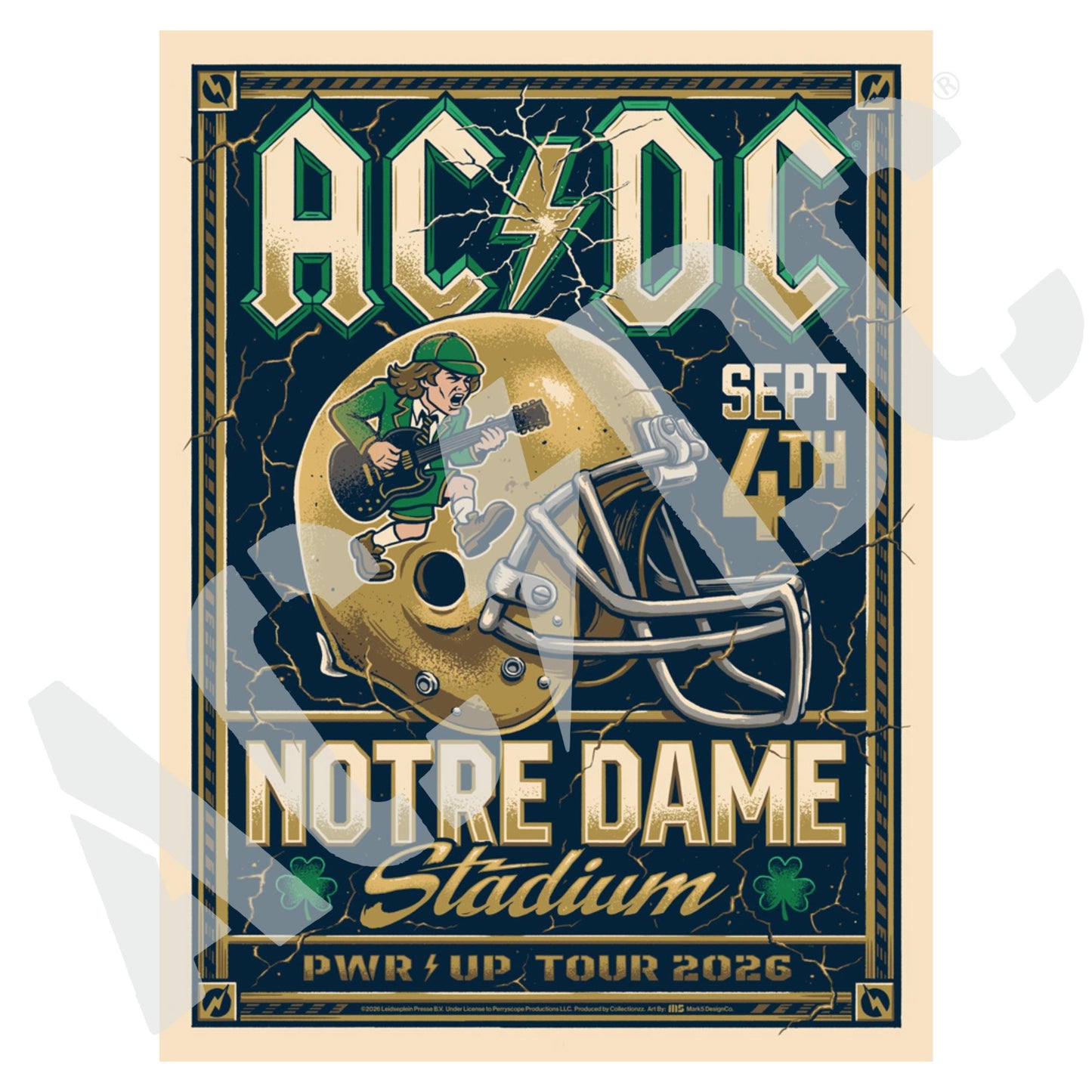 Notre Dame PWR UP Tour Poster
