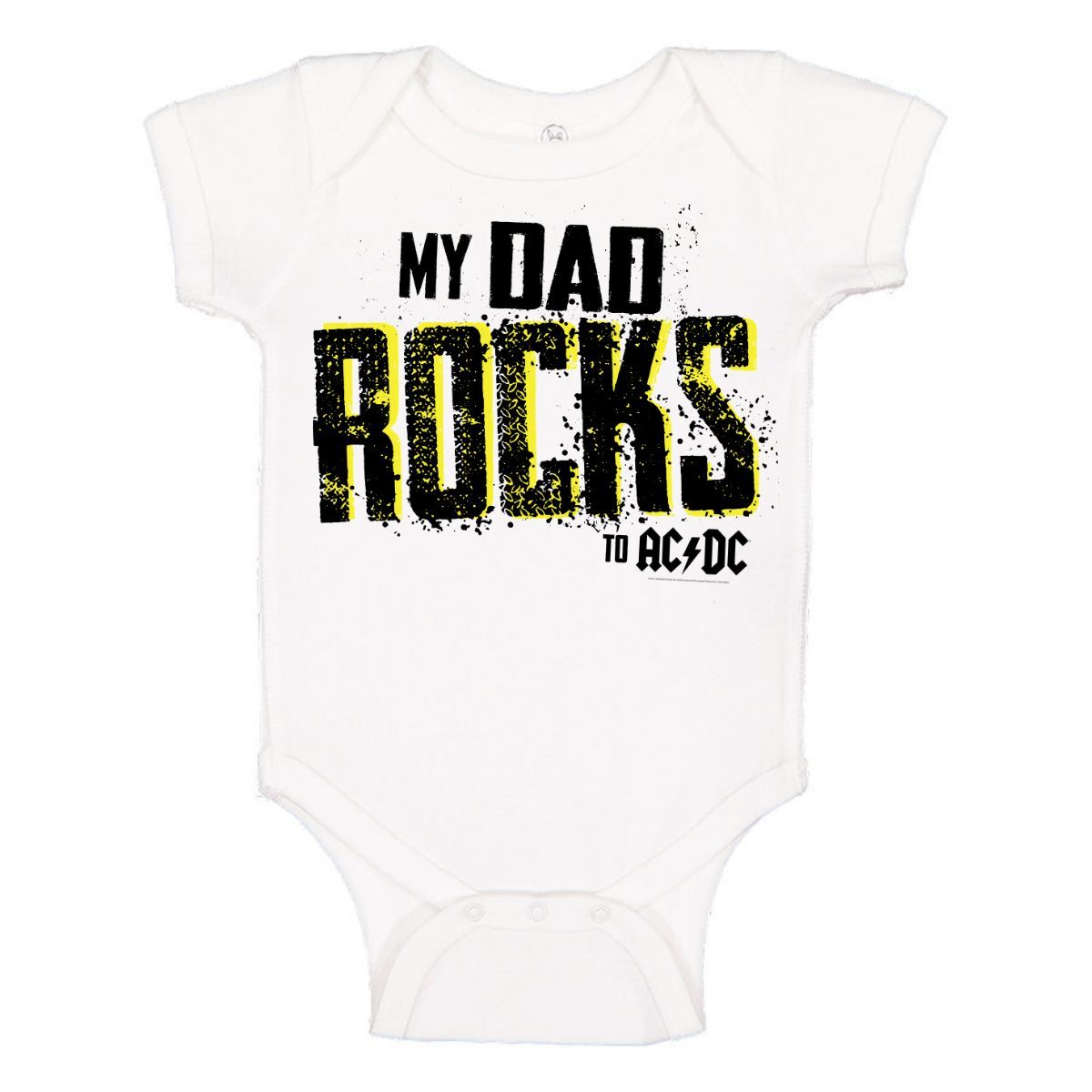 Dad Rocks White Onesie