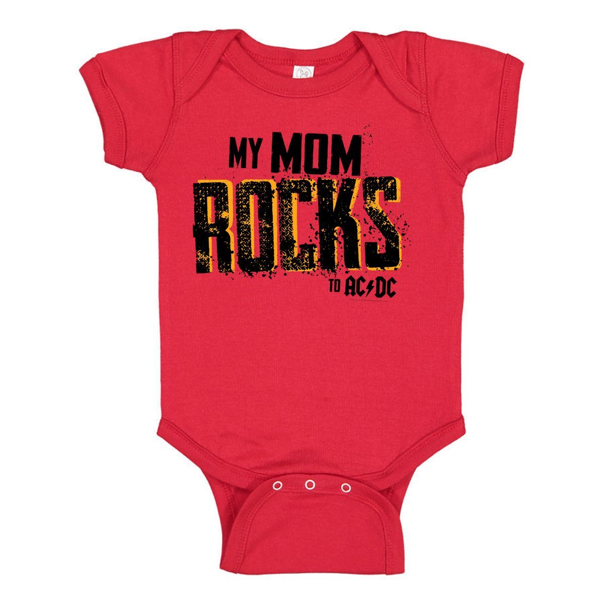 Mom Rocks Red Onesie