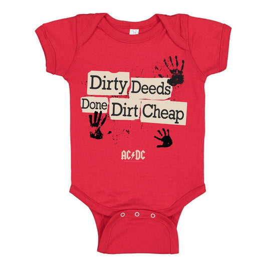 Dirty Hands Onesie Red