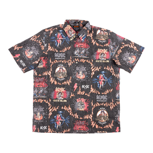 AC/DC Button Down "Hawaiian" T-Shirt