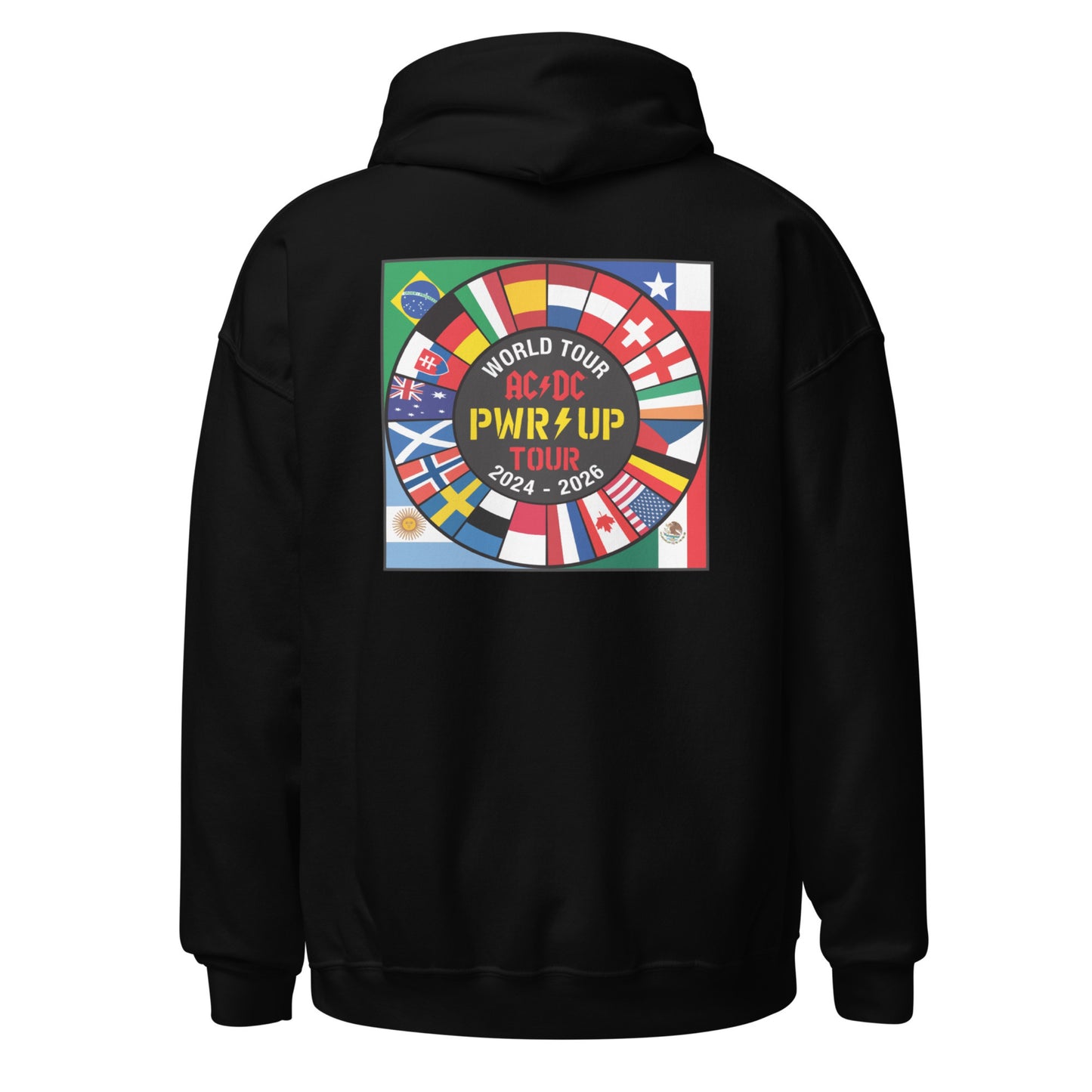 PWR UP World Tour Flags Hoodie