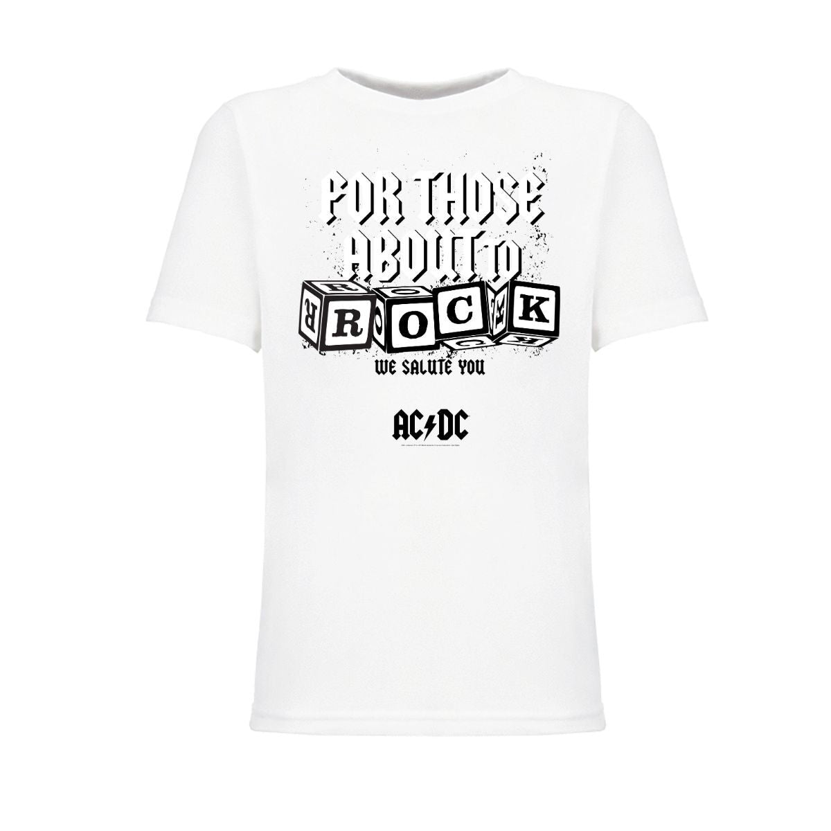 Rock Blocks Youth Tee White