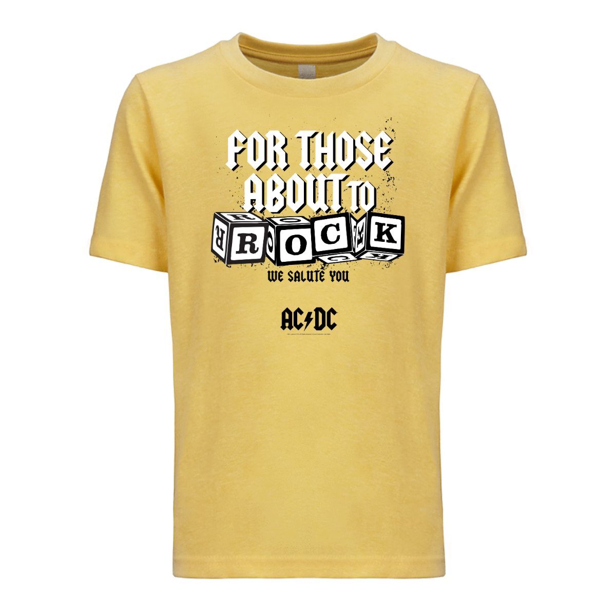 Rock Blocks Youth Tee Yellow