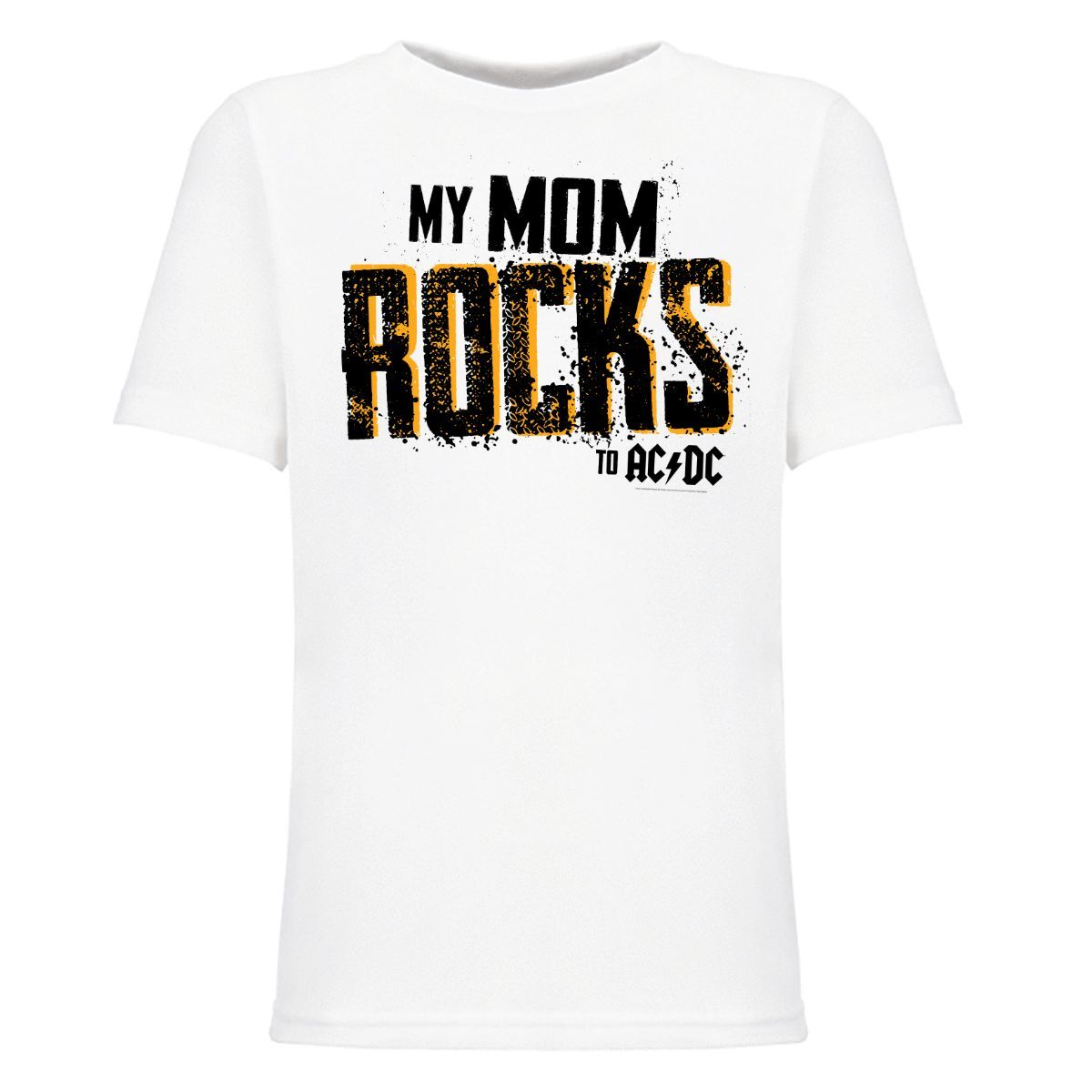 Mom Rocks Youth Tee White