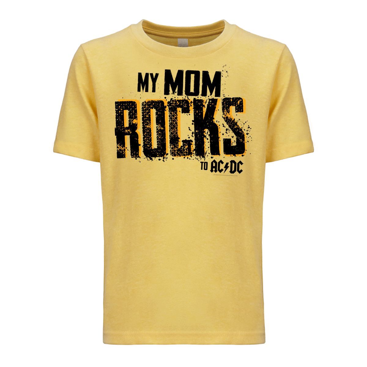 Mom Rocks Youth Tee Yellow