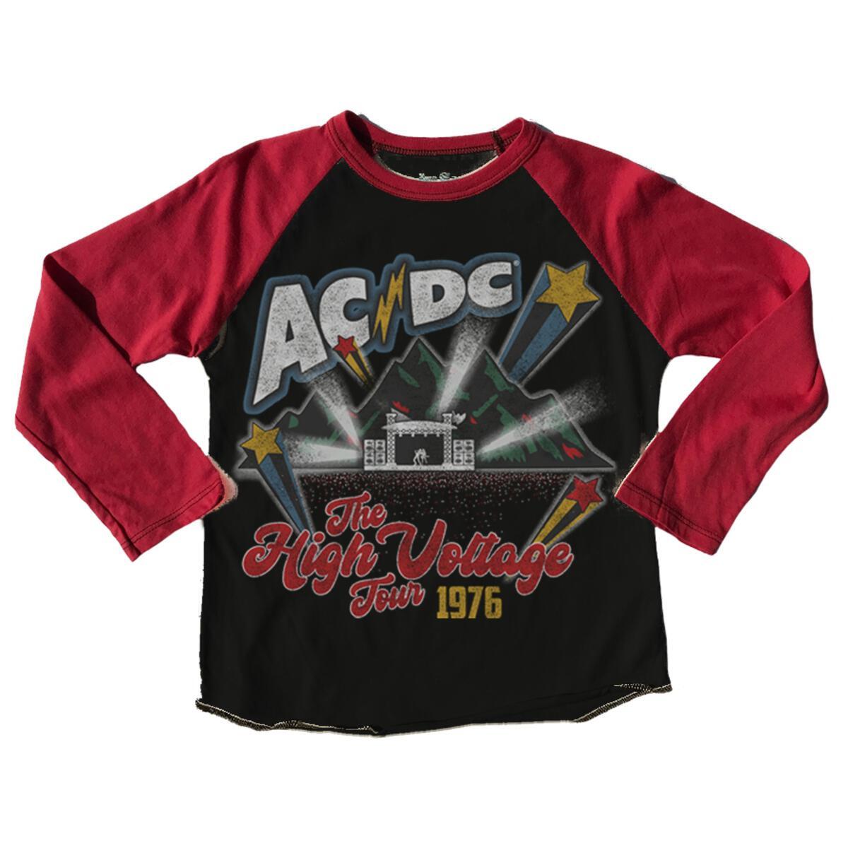 AC/DC The High Voltage Tour Graphic Raglan Tee
