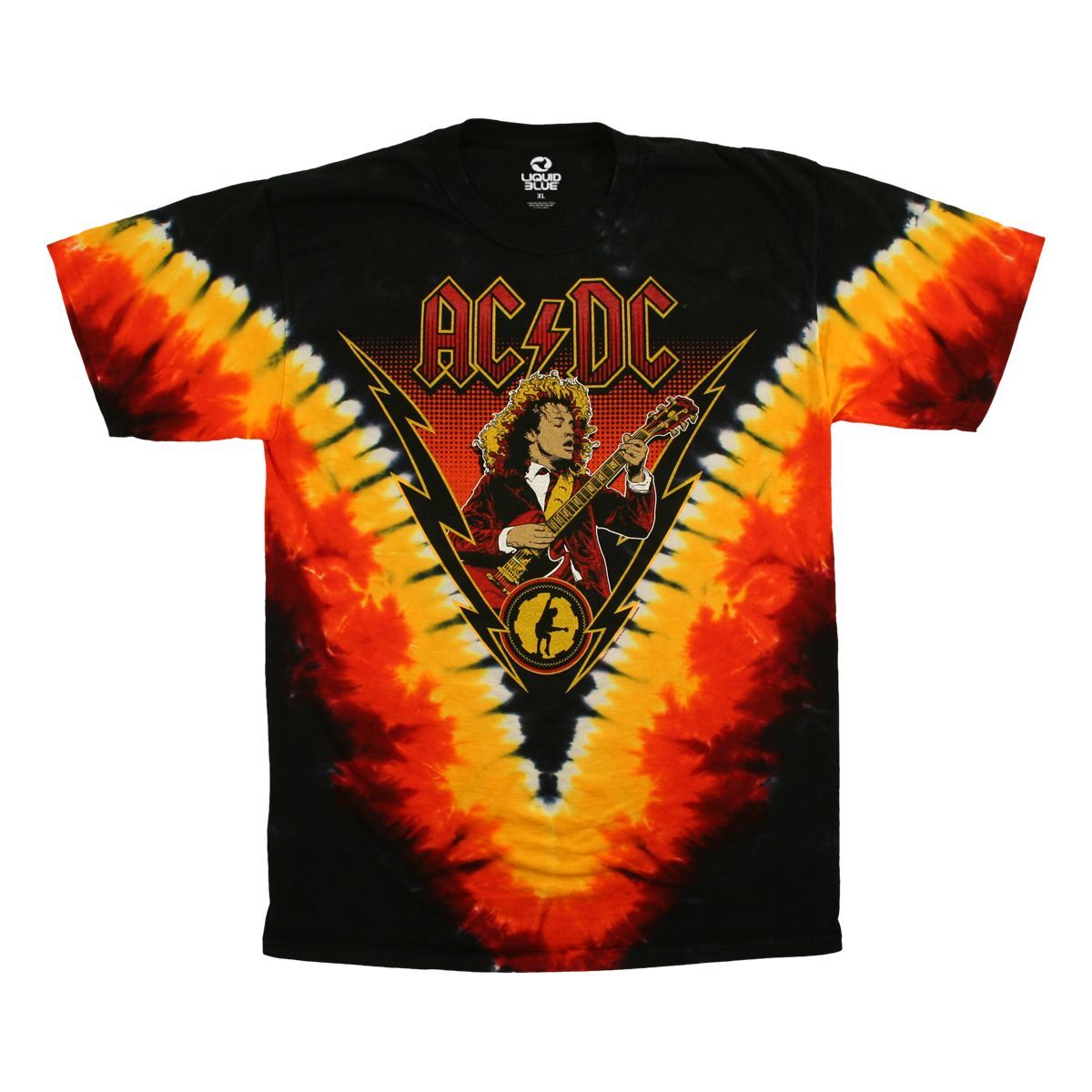AC/DC Angus Lightning Tie-Dye T-Shirt