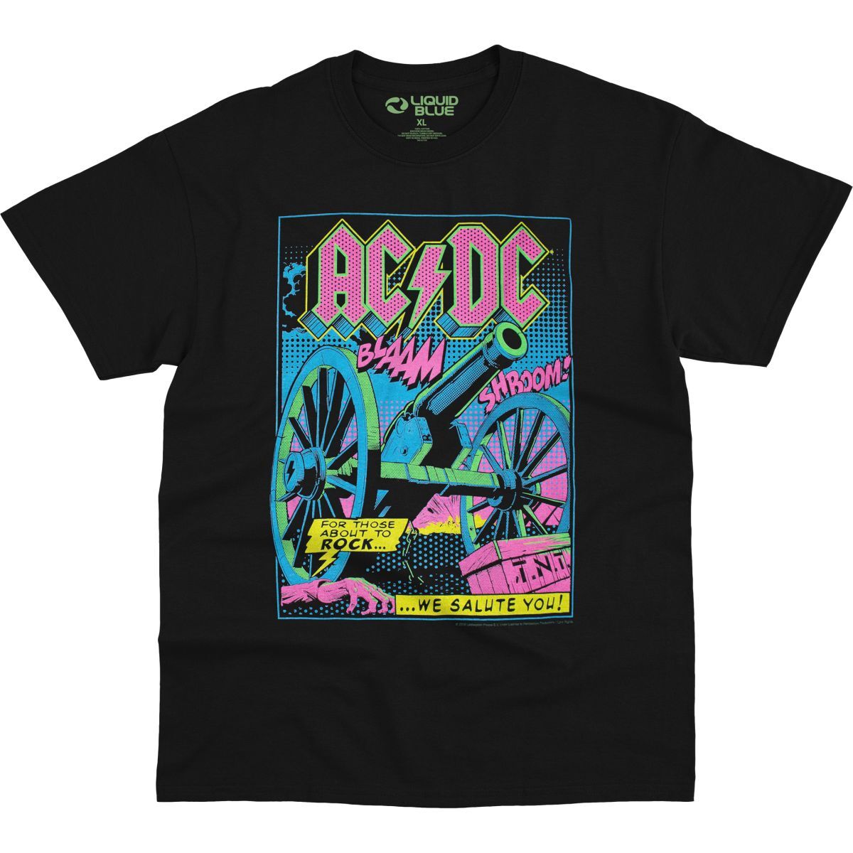 AC/DC TNT Blacklight Black T-Shirt